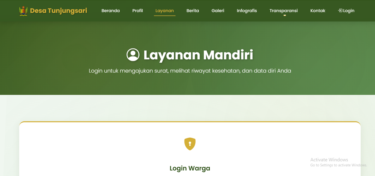 Transformasi Digital, Desa Tunjungsari Siapkan Layanan Online untuk Masyarakat